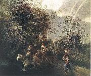 Jan Siberechts Crossing a Creek oil painting reproduction